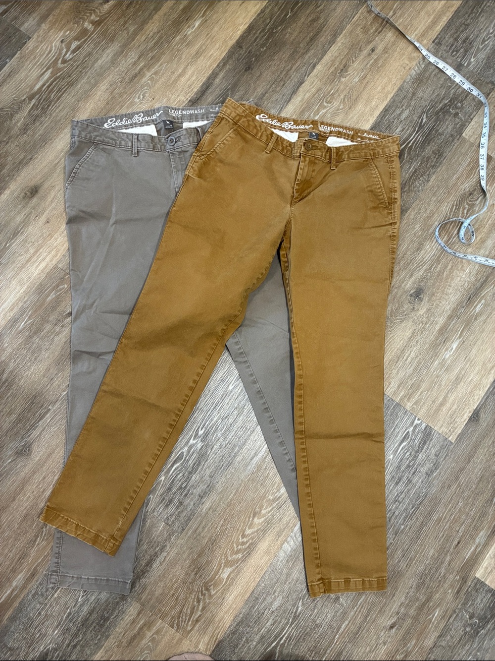 Eddie Bauer Slim Pants in Brown and Gray